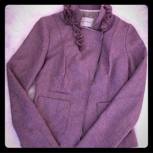 Banana Republic purple peacoat
